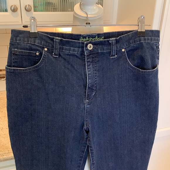 Fresh Produce Women's Stretch Blue Jeans Size 12 Straight Leg - Picture 2 of 8
